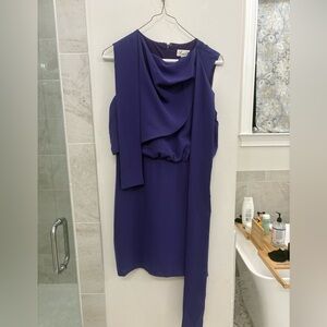 Lena Elegant Dress in Deep Purple